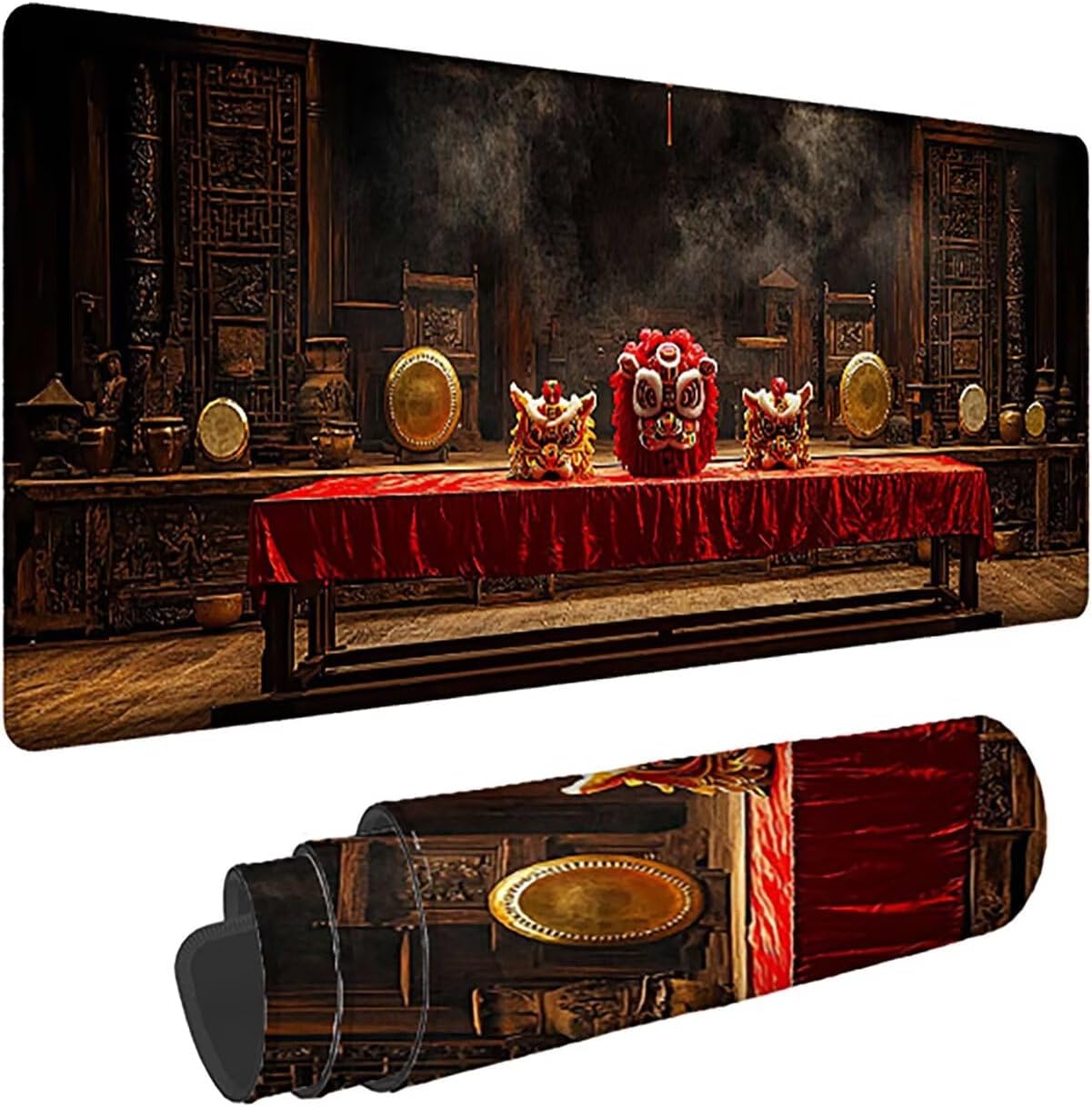 Large Mouse Pad Gaming, Modern XXL Desk Mousepad, Landscape Long Large Mousepad for Keyboard and Mouse with Non-Slip Rubber Base, Suitable for School, Office, Home, 62.9x31.5inchs -36624