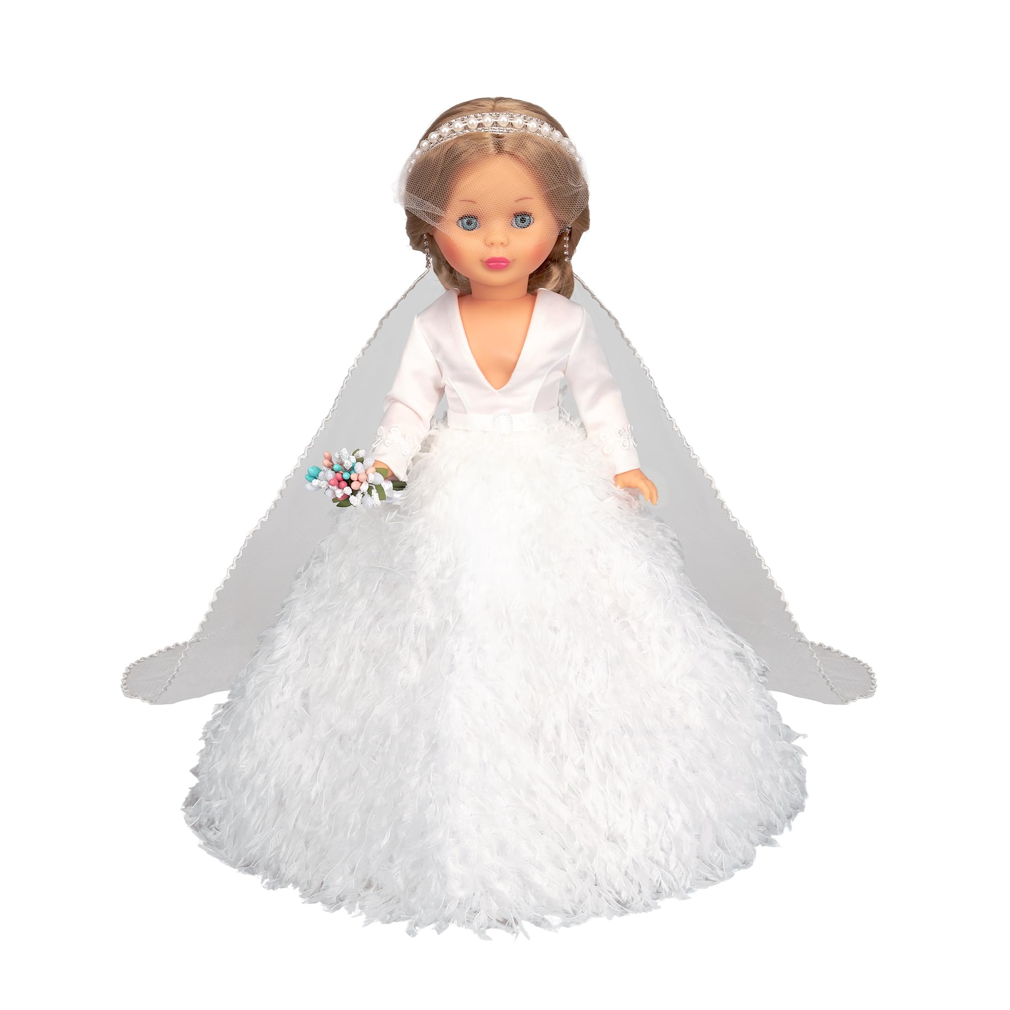 Nancy Collezione Novia, bambola edizione speciale con vestito, velo e tiara