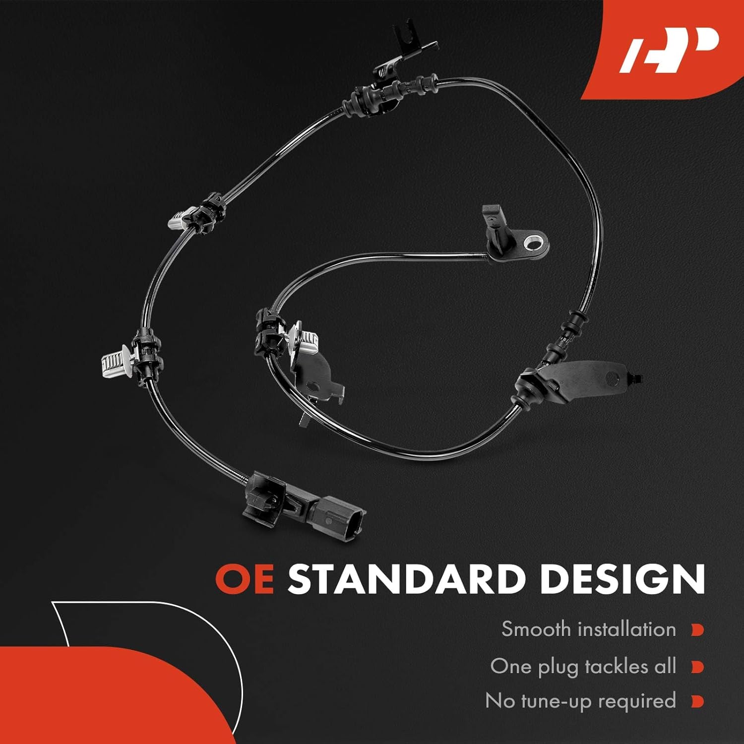 A-Premium Front Right ABS Wheel Speed Sensor Compatible with Chevrolet, GMC, Cadillac Models - Silverado 1500, Silverado 1500 LTD, Tahoe, Suburban, Sierra 1500, Sierra 1500 Limited, Yukon, Escalade