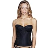 Dominique Women’s Lace Longline Corset Bustier Bra #8949 – Strapless Bra Seamless Full Figure Support - Lingerie for women