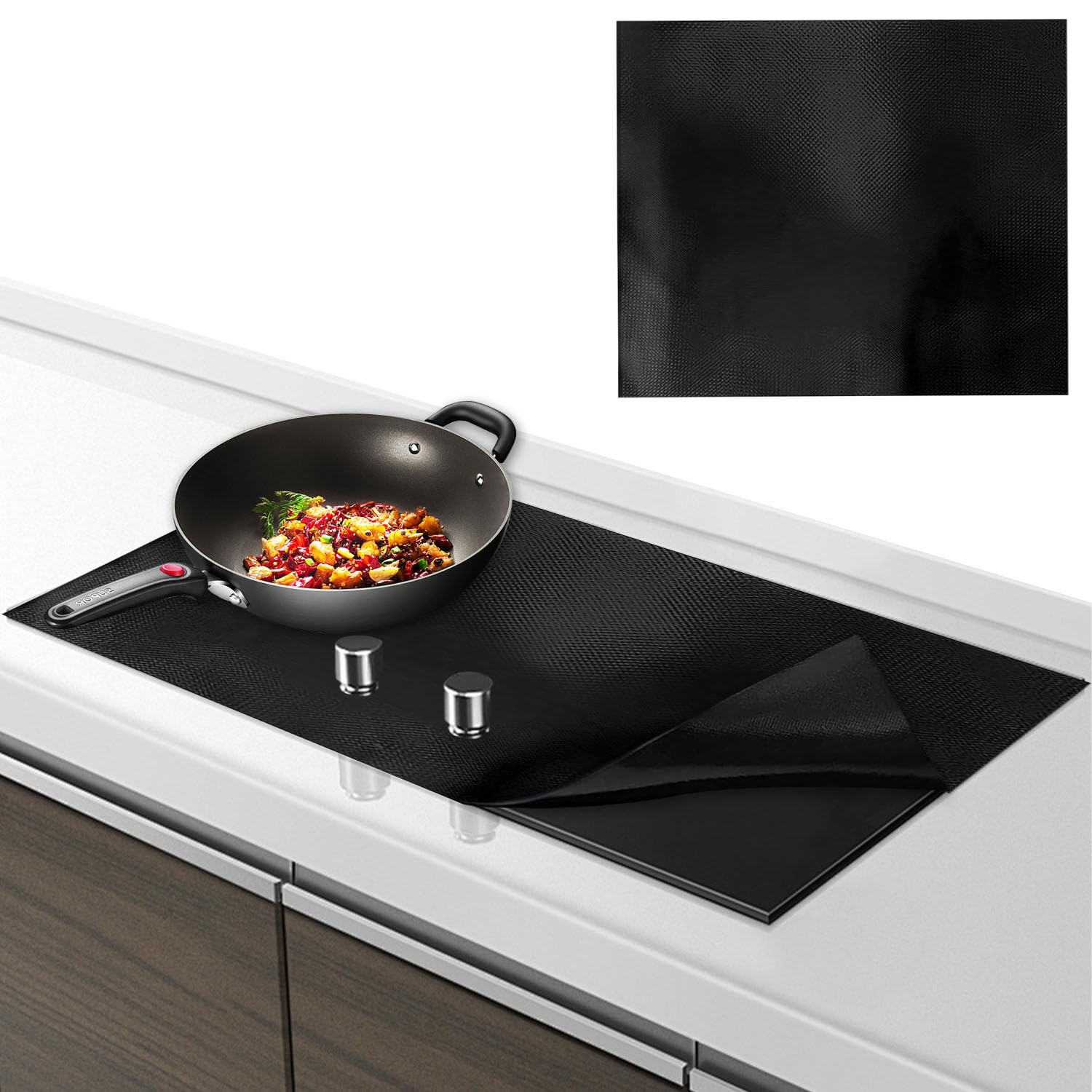 Protector Placa Induccion, 52x61cm Protector de Placa de Induccion, Protector Vitroceramica Induccion, Protector Inducción Cocina para Hornos, Cocinas de Inducción