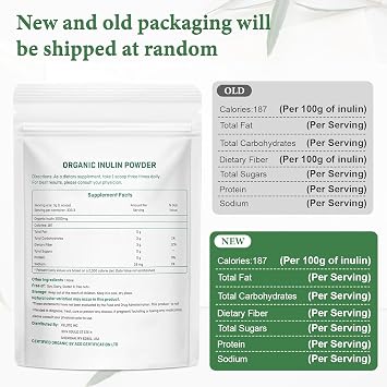 VELOTO Organic Inulin Powder Prebiotic Fiber Supplement for Smoothies & Drinks, 2.2 lb, Flavorless, Water Soluble, Vegan & Non-GMO