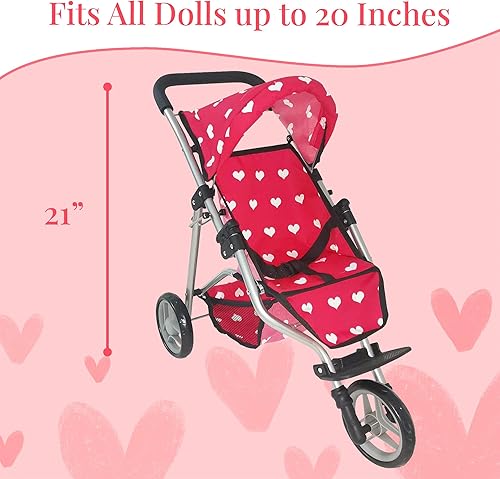 Miniatura 4 de Cochecito de muñeca para muñecas  Cochecito de juguete para niñas de 3 años  Cochecito de bebé para muñecas, cochecito de bebé para muñecas,
