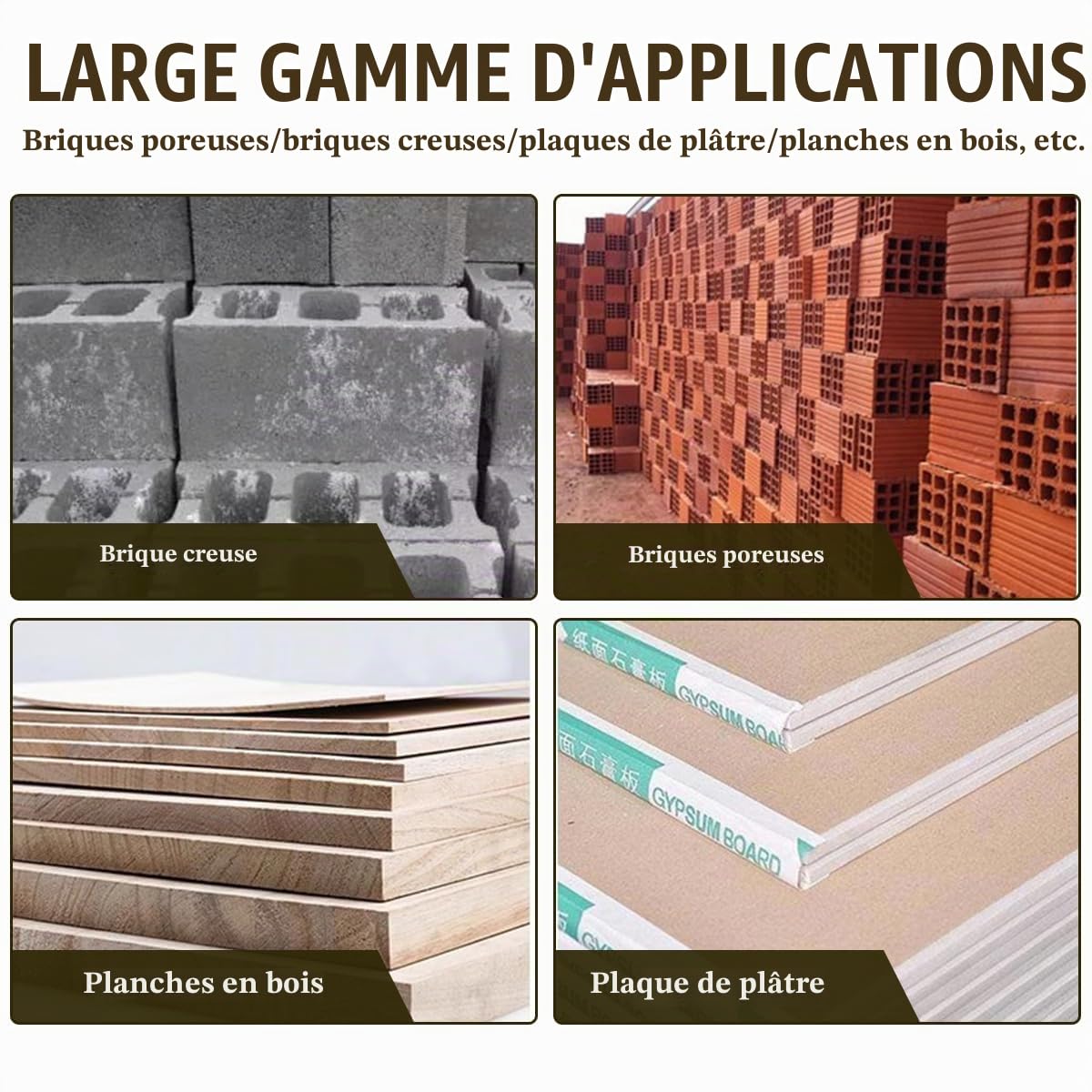 Lot de 72 pinces de montage pour mur creux - Pince de montage - Chevilles murales creuses - Pince - Kit avec cavité M4/M5 - Chevilles métalliques avec vis - Jeu de chevilles creuses avec pince pour