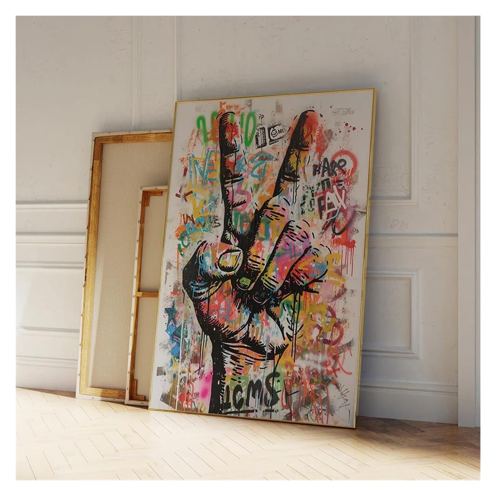 Tableau Pop Art Oui Geste mural déco salon 40x50cm