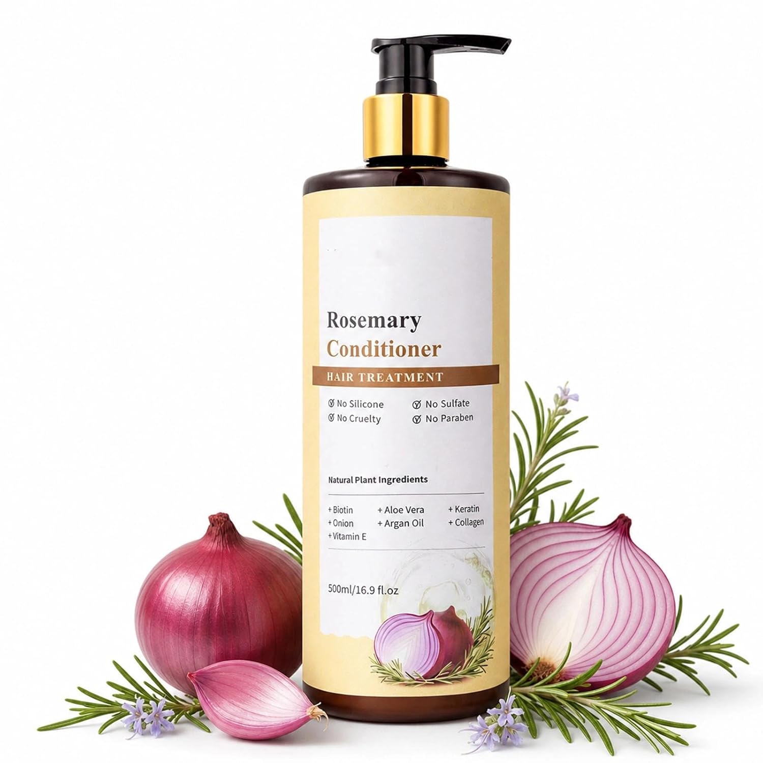 Onion Hydrosol Conditioner for Hair Growth, with Rosemary & Biotin, Stronger Fuller Thicker Hair Formula, Growth Conditioner for Women & Men