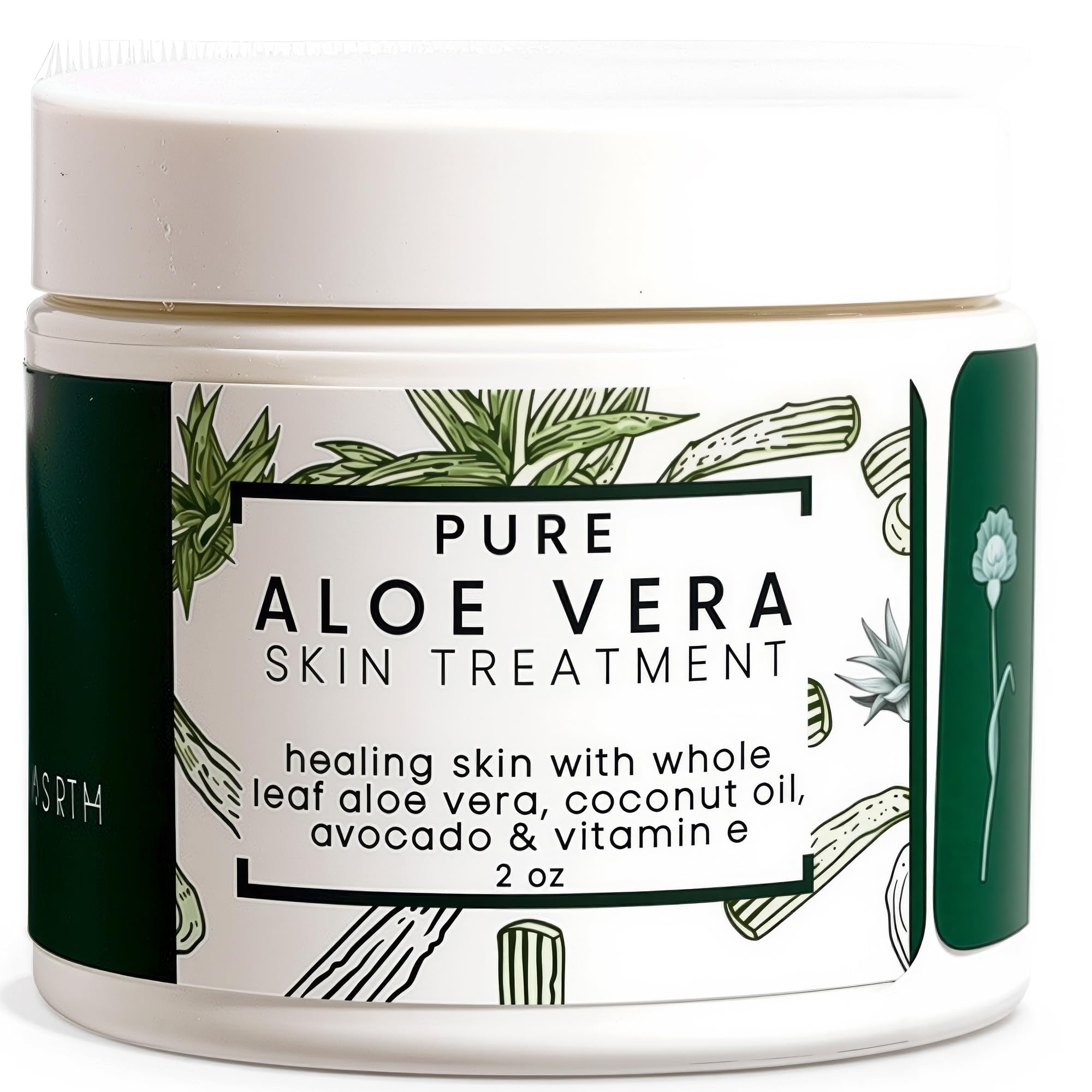 Made from Earth Pure Aloe Vera Skin Treatment - Organic Coconut, Olive Oil & Vitamin E, 2 oz