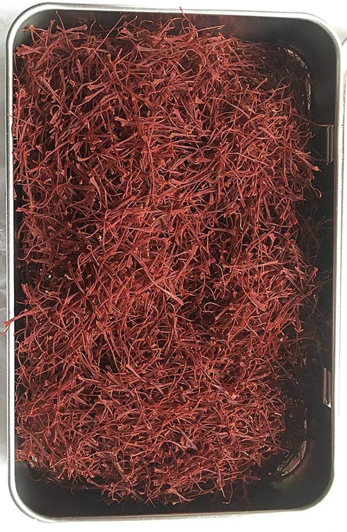 Cyrus Saffron, Organic USA Grown Superior Saffron 22-24 Karat All Red for Tapas, Paella, Rice Dishes, Tea (1 Ounce (Pack Of 1))