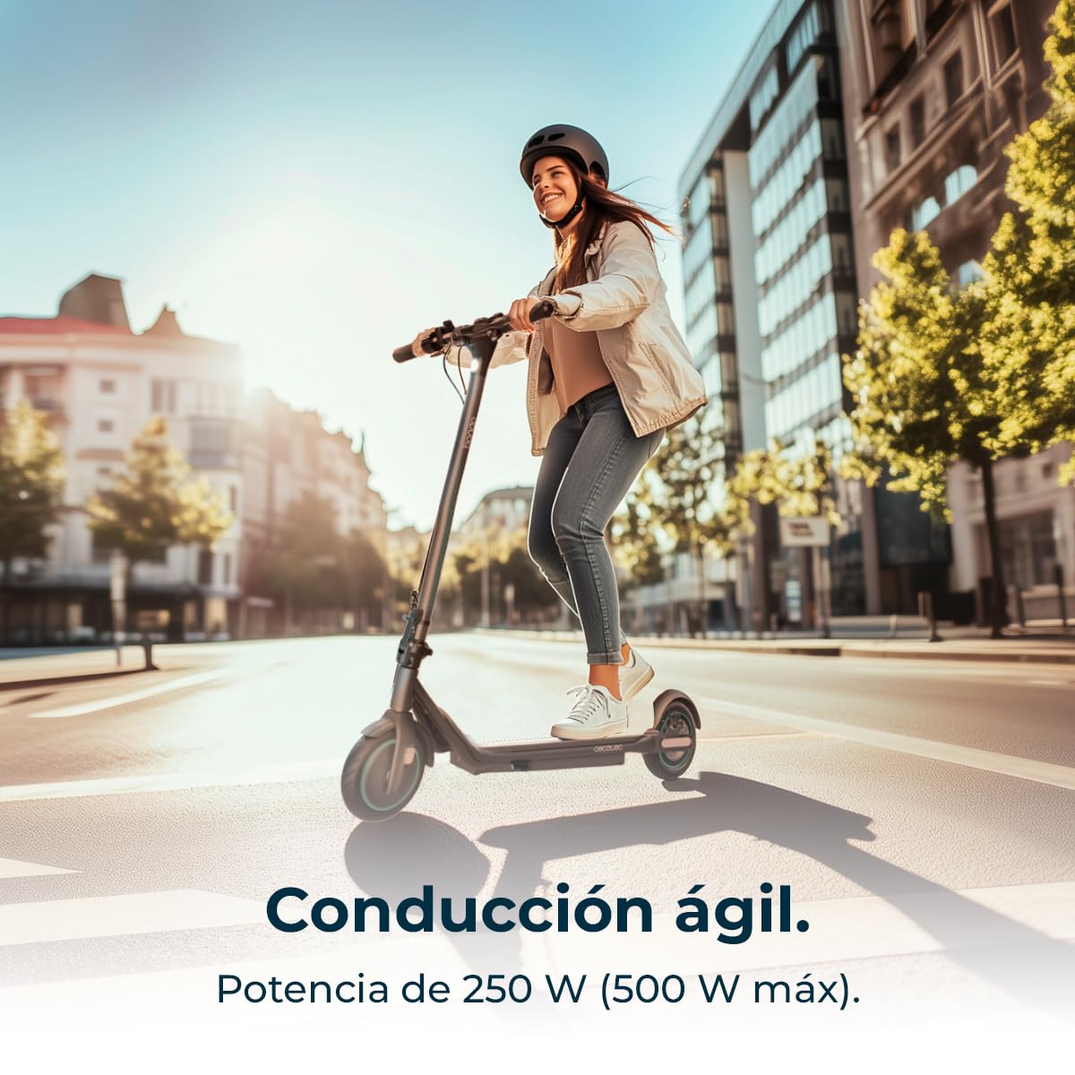 Cecotec Patinete Eléctrico Homologado con App y Acople para Teléfono Bongo D20E Connected, Potencia MAX 500 W, hasta 20km Autonomía, Disco Freno Trasero y E-ABS, Ligero 12,2Kg, Batería 5200mAh, 36V