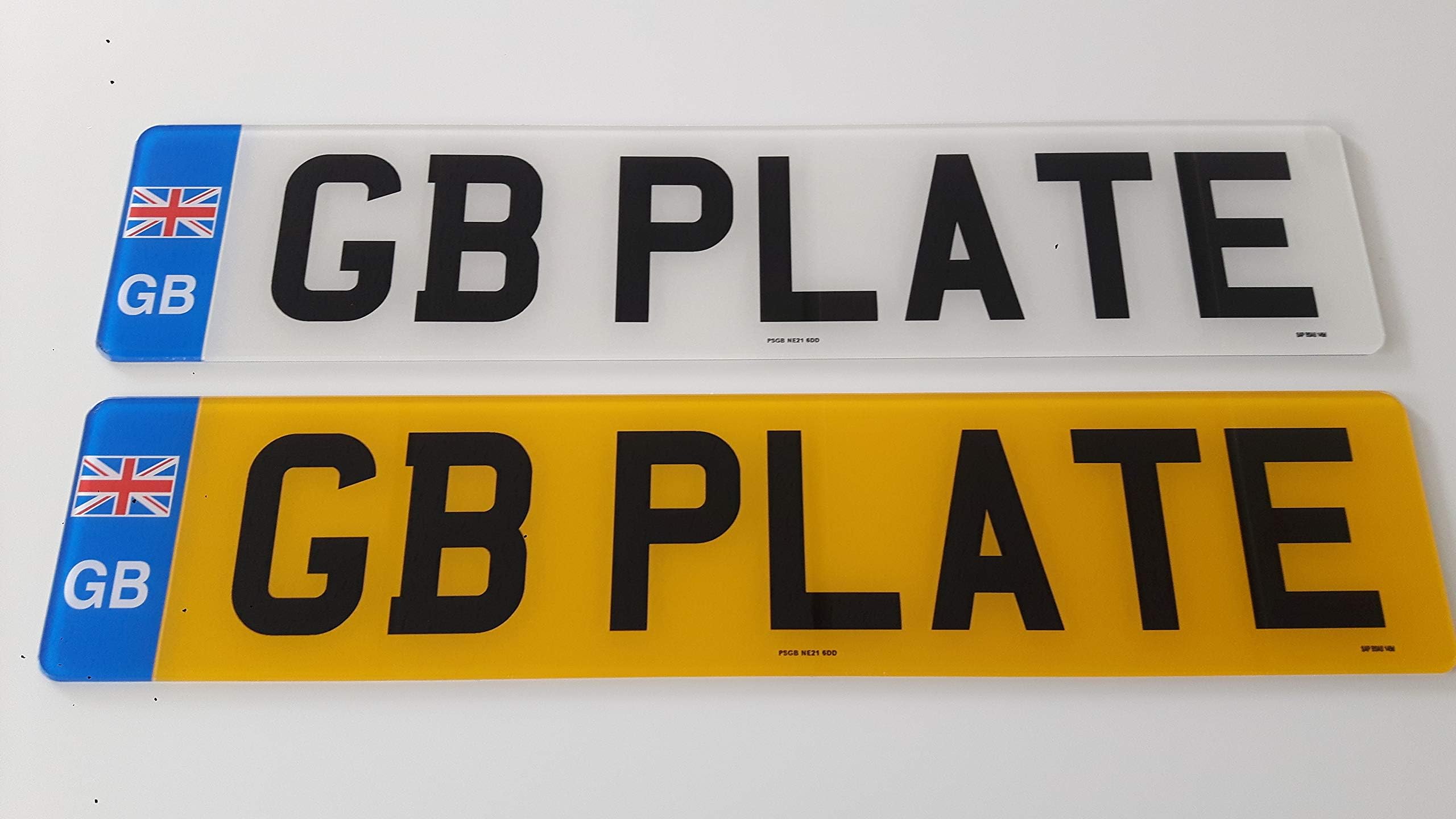 REAR ONLY PLAIN CAR NUMBER PLATE Amazon.co.uk Automotive