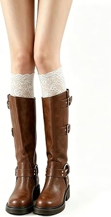 White Knee High Socks