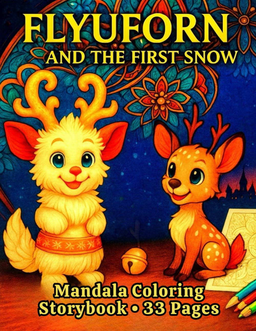 Flyuforn and the First Dream of Winter: A Magical Story & Coloring Book: A Heartwarming Winter Tale with 33 Beautiful Coloring Pages for All Ages (Story & Tale Coloring Books)