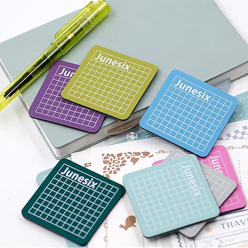 Miniatura 7 de 7 piezas de mini almohadilla de corte autocurable para manualidades, pequeña alfombrilla de corte antideslizante para álbumes de recortes,