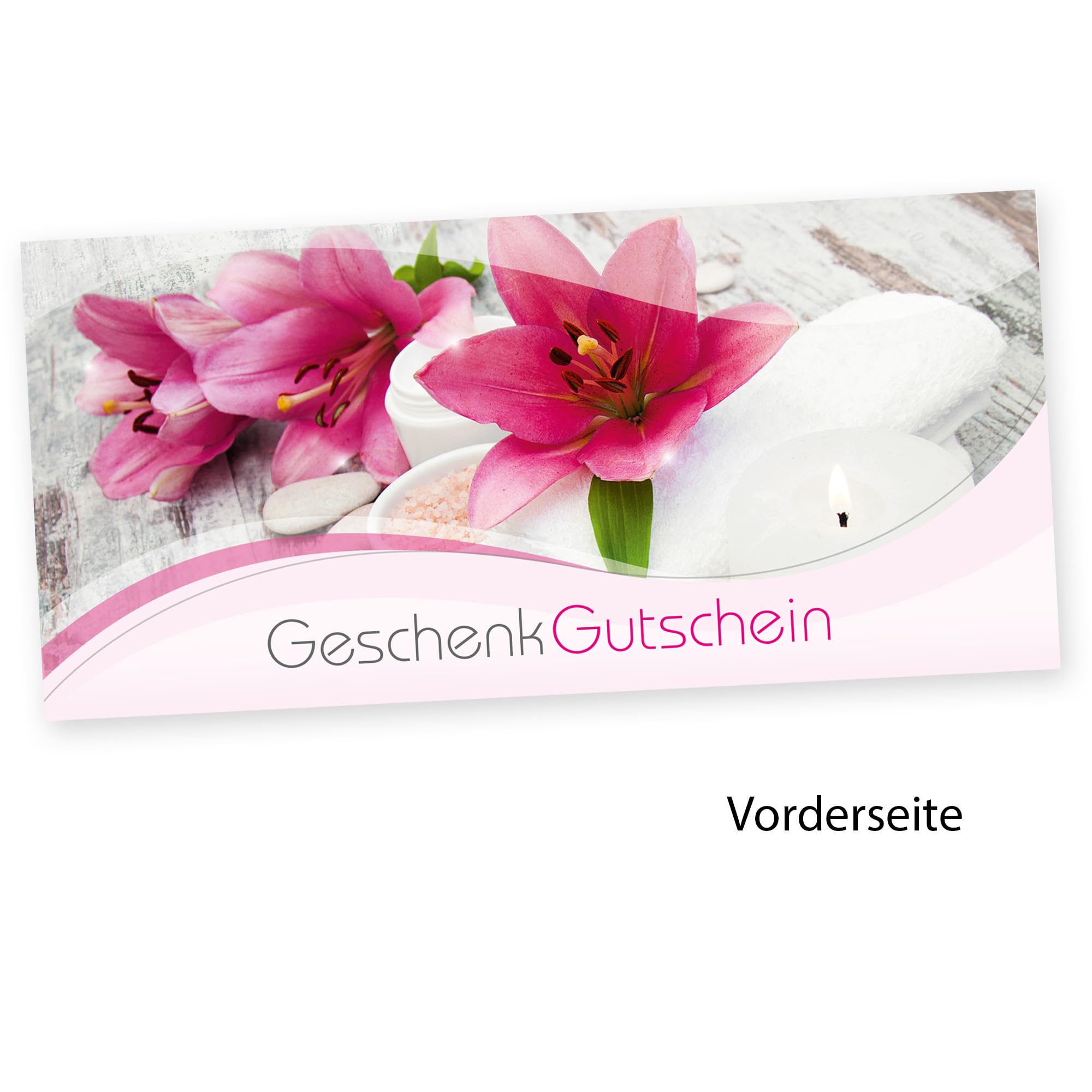 tatmotive Geschenk-Gutscheine Massage + Wellness, 1000 Stück, einfach Werte eintragen, für Massage & Beauty Gutschein-Karten