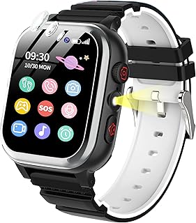 POKUJNFY Kids Smart Watch 26 Games Step Counter Phone SOS HD Camera Video MP3 Player Music Alarm Clock Digital Calories Kids Smart Watch for Boys Girls 3 4 5 6 7 8 9 10 Years Old