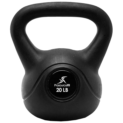 ProsourceFit Vinyl Plastic Kettlebell from 10, 15, 20, 25, 30, and 35 lbs