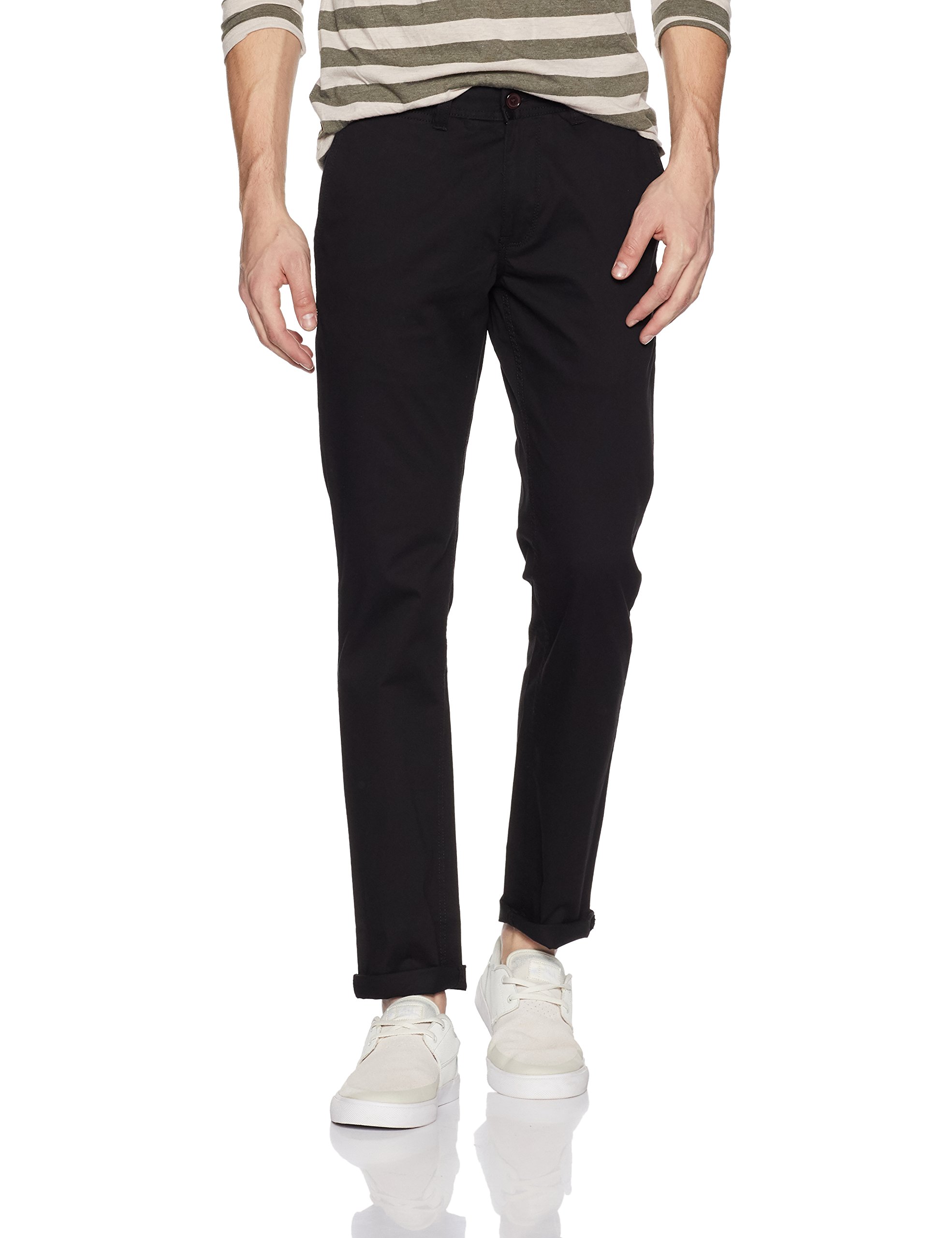 amazon brand - symbol Men's Slim Fit Mid Rise Trouser-picture-30