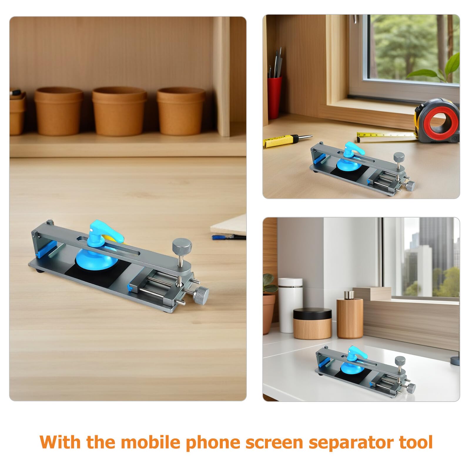 IMIKEYA 2 Séparateurs D’Écran LCD sans Chauffage pour Téléphone Portable Outil de Réparation Ventouse Kit de Démontage D’Écran Précis et Compatible pour Smartphones Pince D’Ouverture