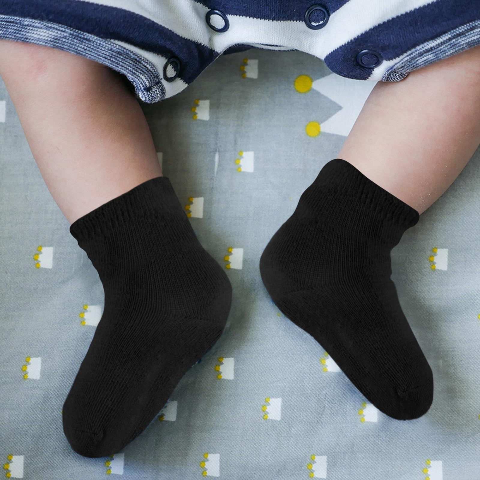 Duufin 18 Pares Calcetines de Corte Medio para Bebé Niño Niña