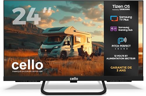 CTRAV-24TZ, Smart TV 24" 12 V / 230 V, Tizen OS Cello