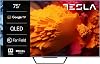 TESLA 75-Inch QLED 4K S939 Series Smart TV | 4K Dolby Vision Image | Dolby Atmos Sound | Google TV OS | Far Field Voice Control Technology | Grey