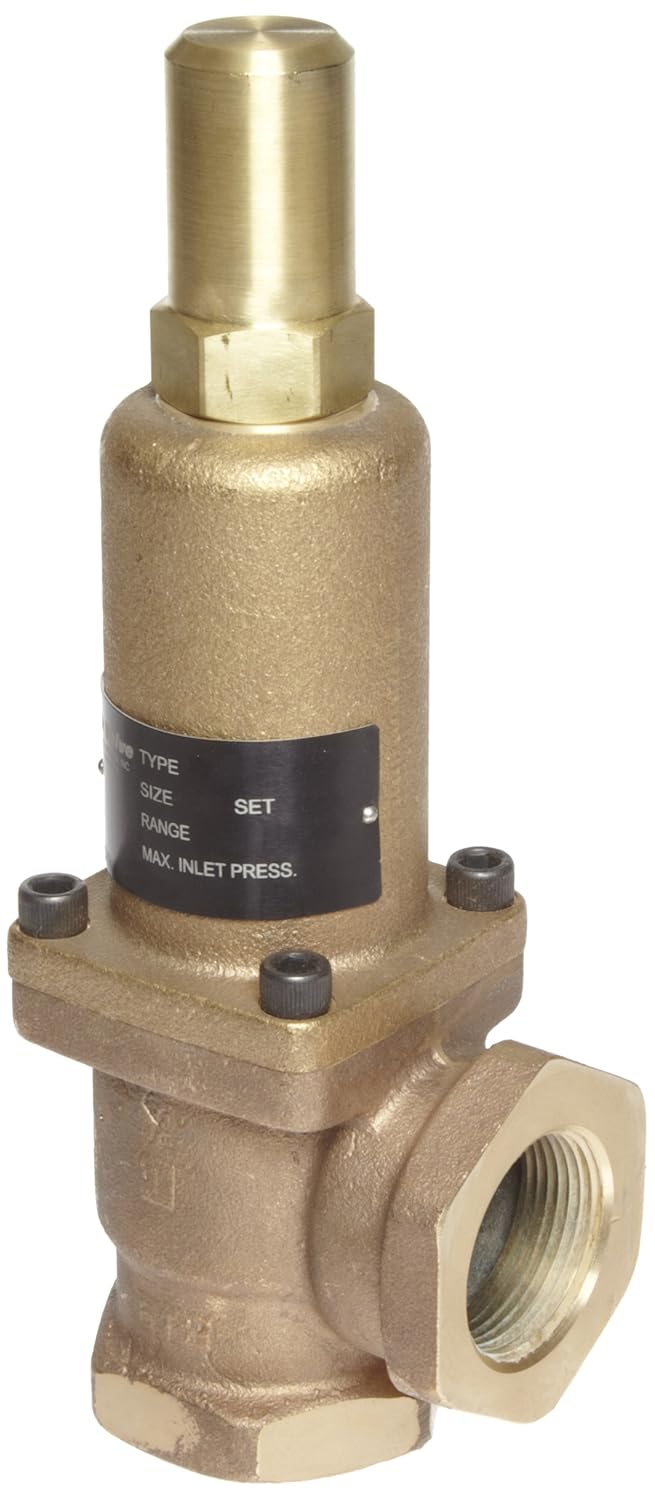 Cash Valve 83750400 Bronze Back Pressure Relief Valve, Preset Setting