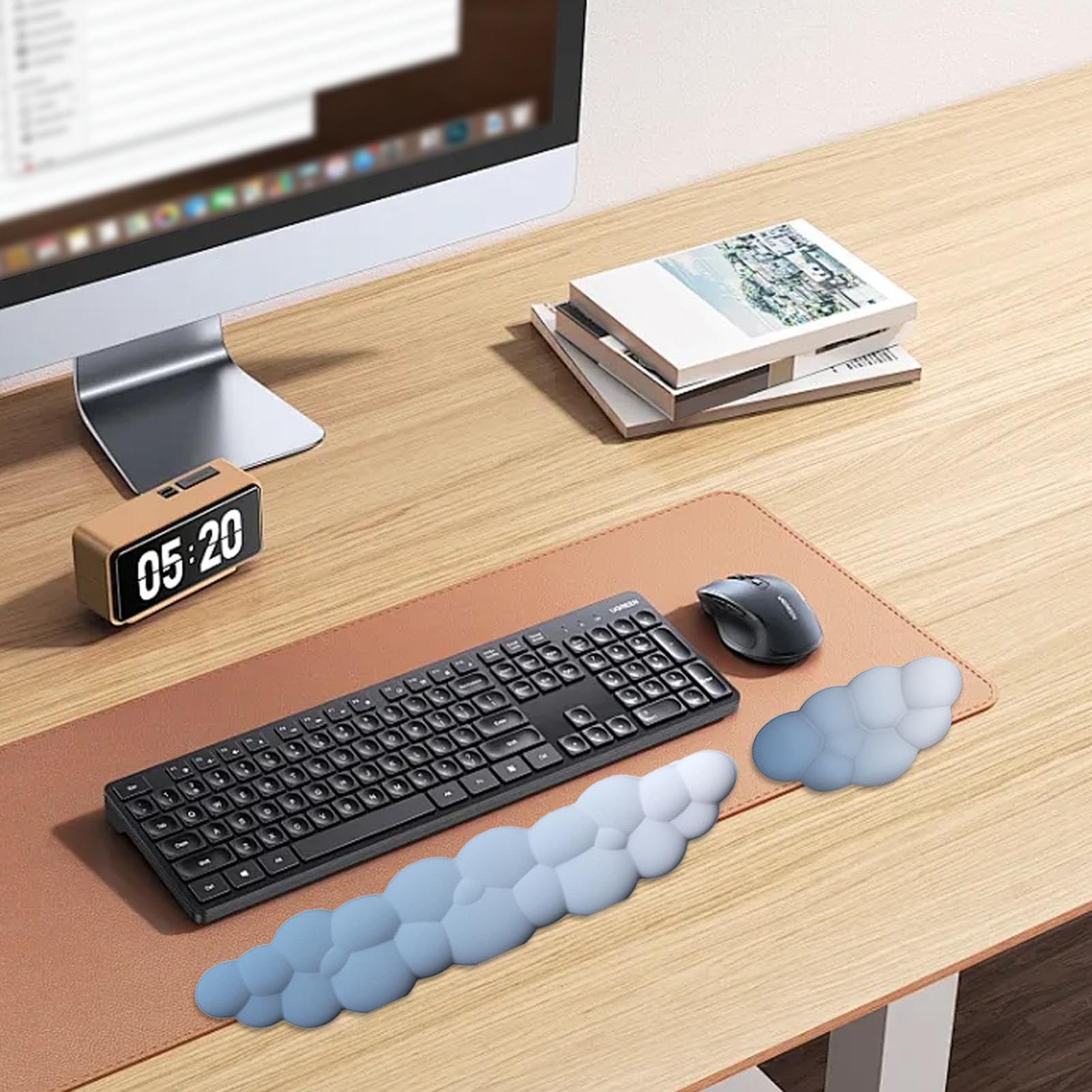 QWORK® Poggiapolsi ouse Ergonoico, Poggiapolsi in Silicone per