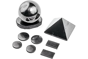 Shungite Pyramid, Sphere, Phone Stickers – Experience Ultimate Healing and Protection