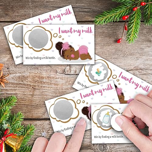 Miniatura 6 de REWIDPARTY Tarjetas de juego de fiesta para raspar para baby shower (32 piezas) Actividad para despedida de soltera baby shower, boletos festivos