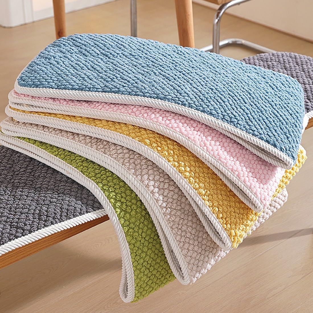 Outdoor Indoor Swing Bench Cushion, Patio Bench Cushions, Patio Bench Cushions, Non-Slip Seat Pad for Garden(Green,40x200cm)