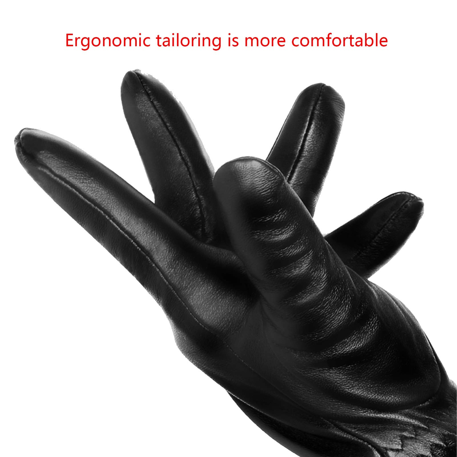 Axdwfd Guantes De Invierno para Hombres, Pantalla Táctil Antideslizante A Prueba De Viento A Prueba De Viento, con Forro Suave Y Cálido, para Conducir (Size : L)
