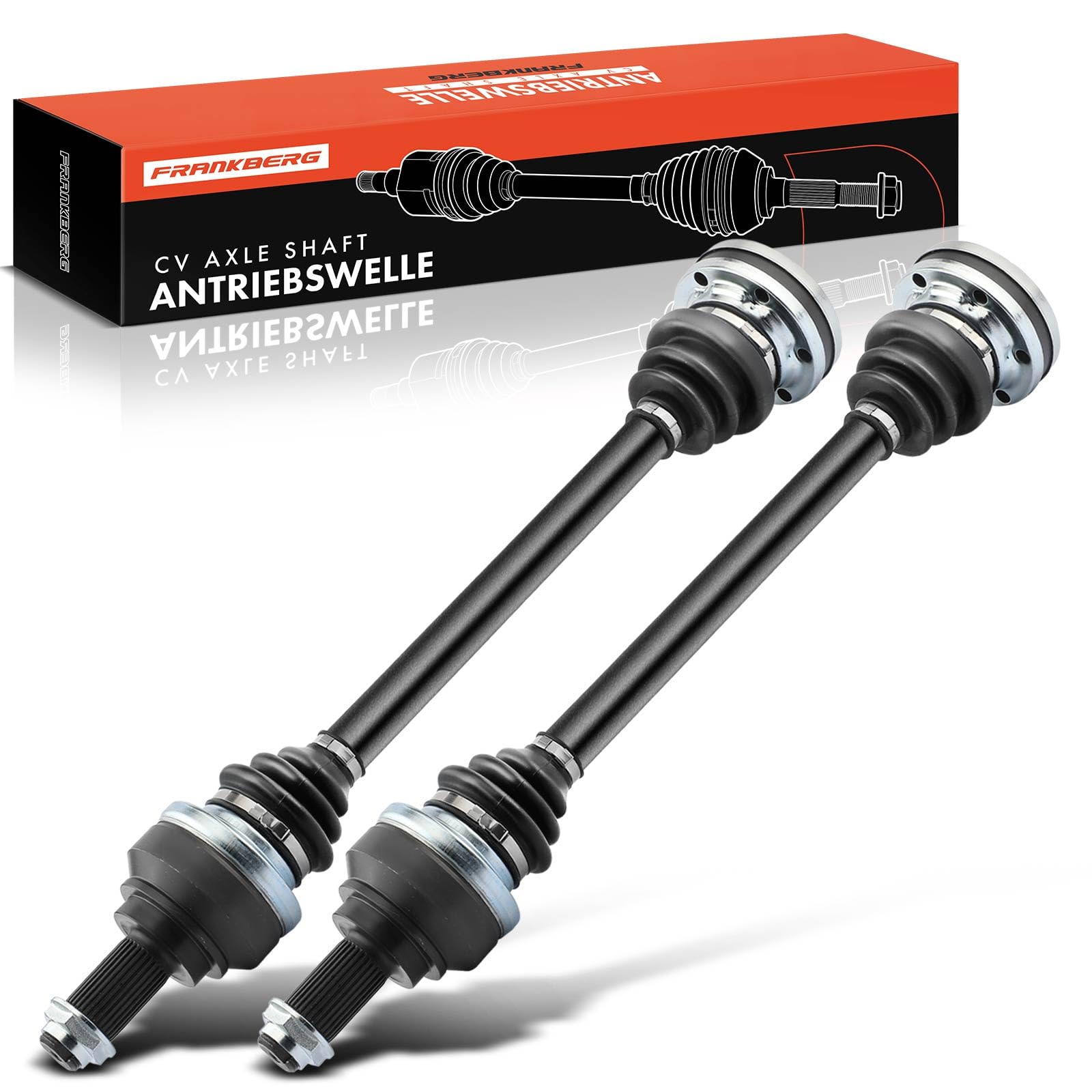 Frankberg 2x Antriebswelle Kompatibel mit 5er E60 525-550 2003-2010 5er Touring E61 525-550 2004-2010 6er E63 635d 645Ci 650i 2004-2010 Hintenachse Replace# 33207572430