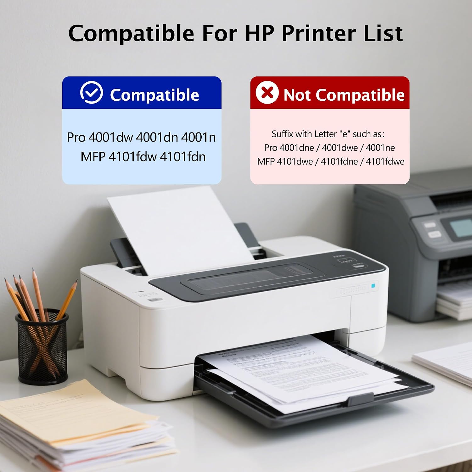 148A 148X for HP 148A 148X W1480X W1480A Toner Cartridge Black for HP LaserJet Pro 4001dn 4001dw 4001n MFP 4101fdw 4101fdn Printer (with chip-1 Pack)