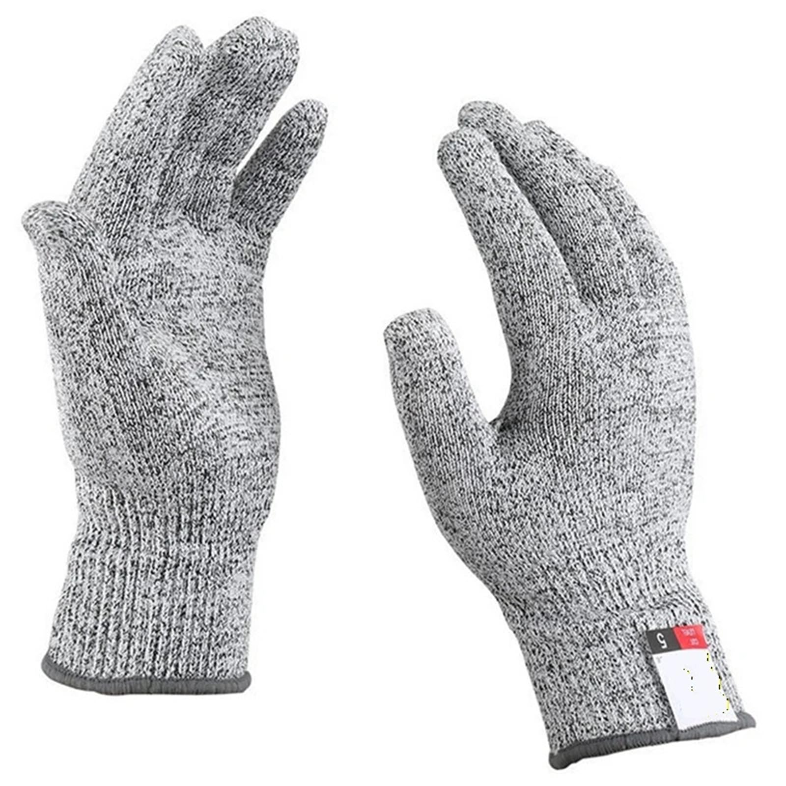Genérico Compatible con guantes anticorte HPPE nivel 5, alta resistencia, industria, cocina, jardinería, antiarañazos, corte de vidrio multiusos