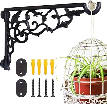 Heavy Duty Plant Hanger Bracket, 13" Aluminum Wall Hanging Plants Brackets