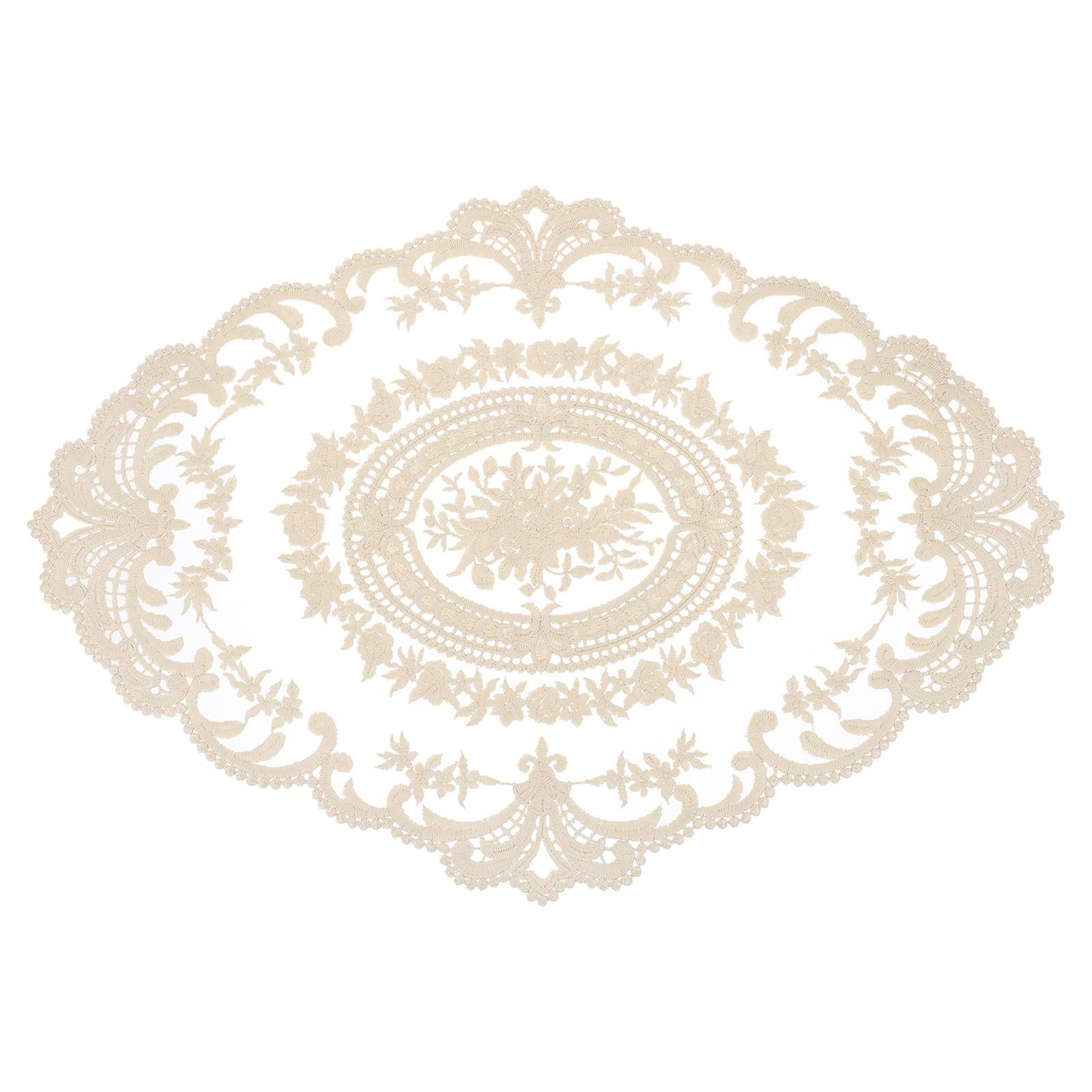Set de table ovale brodé rétro pour protéger vos meubles avec élégance et charme