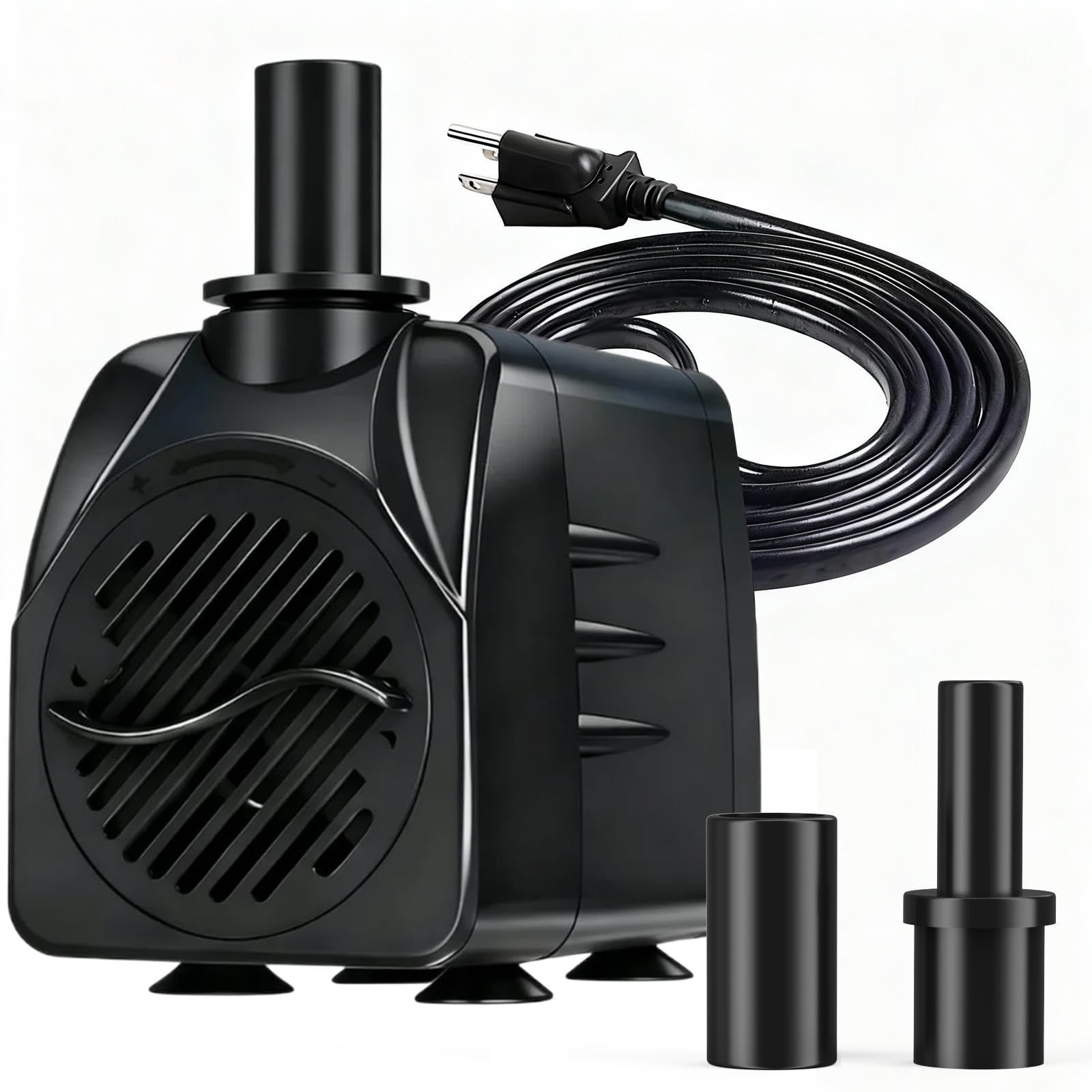 200GPH Submersible Water Pump(750L/H,16W),Ultra Quiet Fountain Pump with 5.2ft. High Lift,Pond Pump for Fish Tank, Pond, Aquarium, Statuary, Hydroponics.