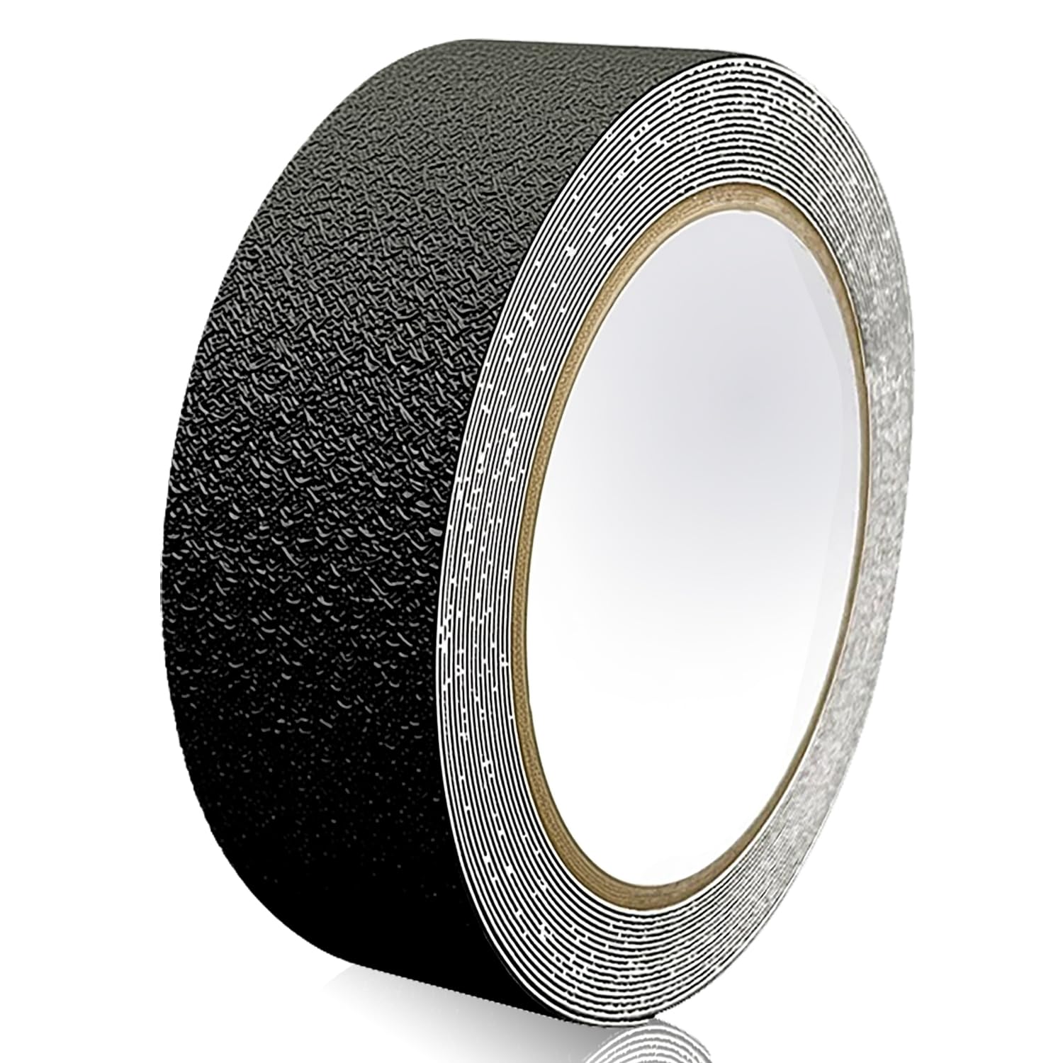 Ealyder Tape Bande Antidérapante D'Avertissement 5cm X 10m – Ruban Adhésif Antidérapant Jaune Noir, Ruban De Sécurité Adhésif Pour Escaliers, Marches, Rampes Et Zones Glissantes, Black Yellow - 8