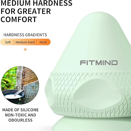 Miniatura 5 de Bola de masaje, bola de punto gatillo manos libres, masajeador de nudo muscular para dolor de espalda de tejido profundo, liberación miofascial,