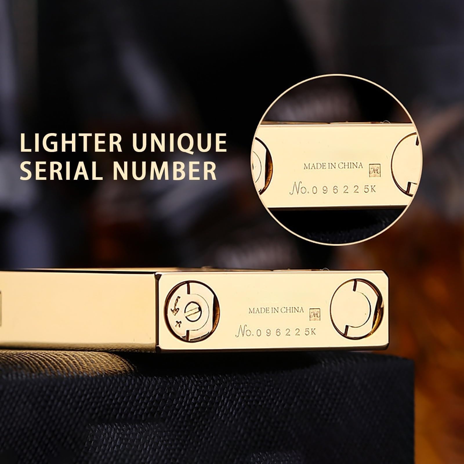 Encendedor abatible de cobre con incrustaciones de carcasa colorida, llama suave de butano recargable, rueda de molienda deslizante lateral, regalo único para hombres