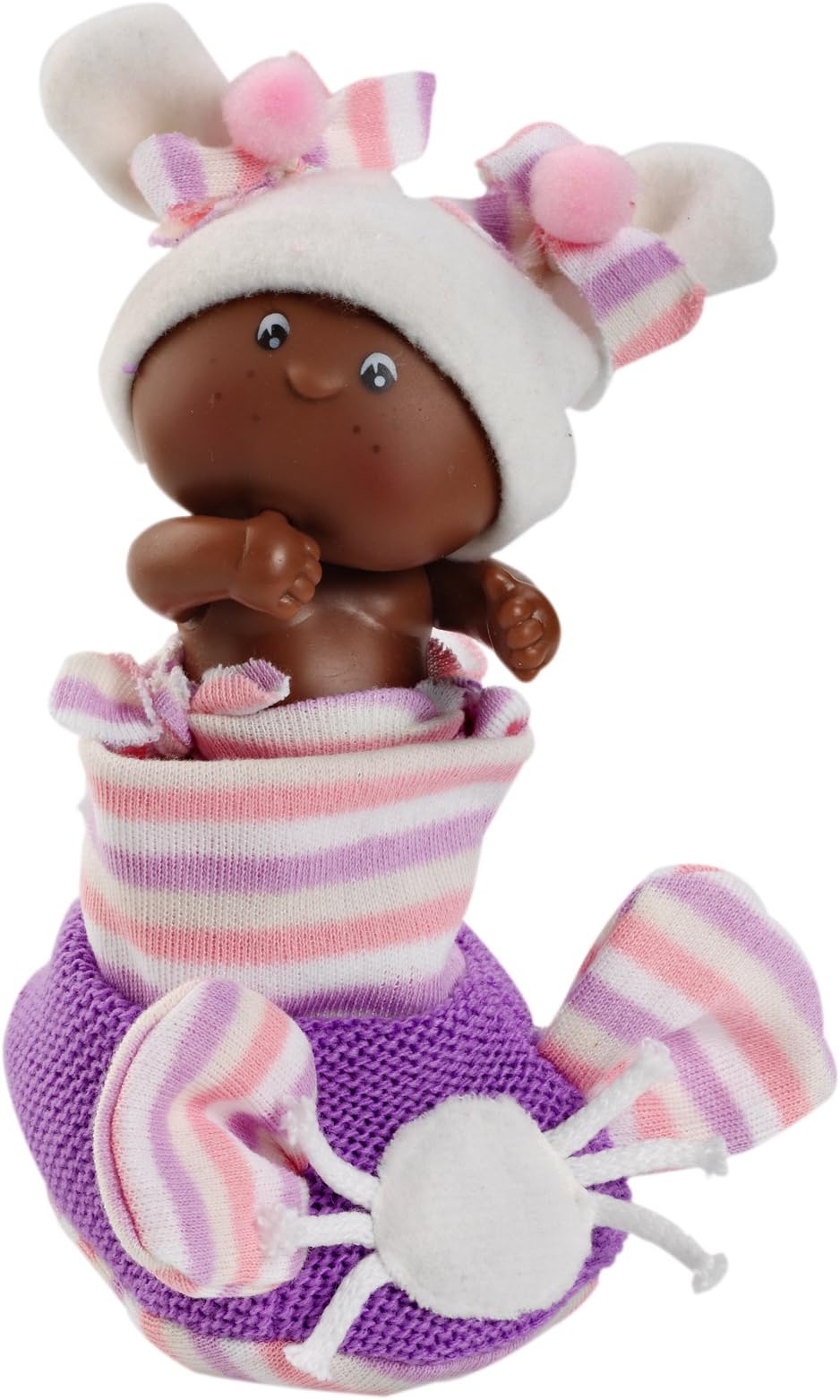 Berjuan Patuquet Doll in Wool Sock(Black/ White)