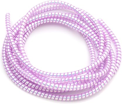 Spelt Charger Cable Cable Cord Protector Spiral Wrapping Case Protection Laser Pink