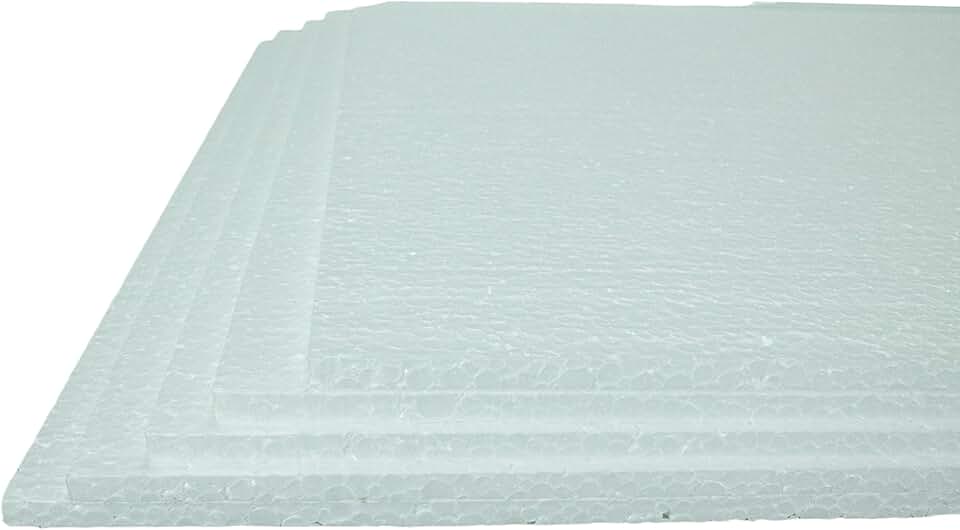 Kit Placas De Isopor 80x80cm para embalagem Eps Forro Isolamento Térmico E Acústico Espessura 1cm 10mm (5)