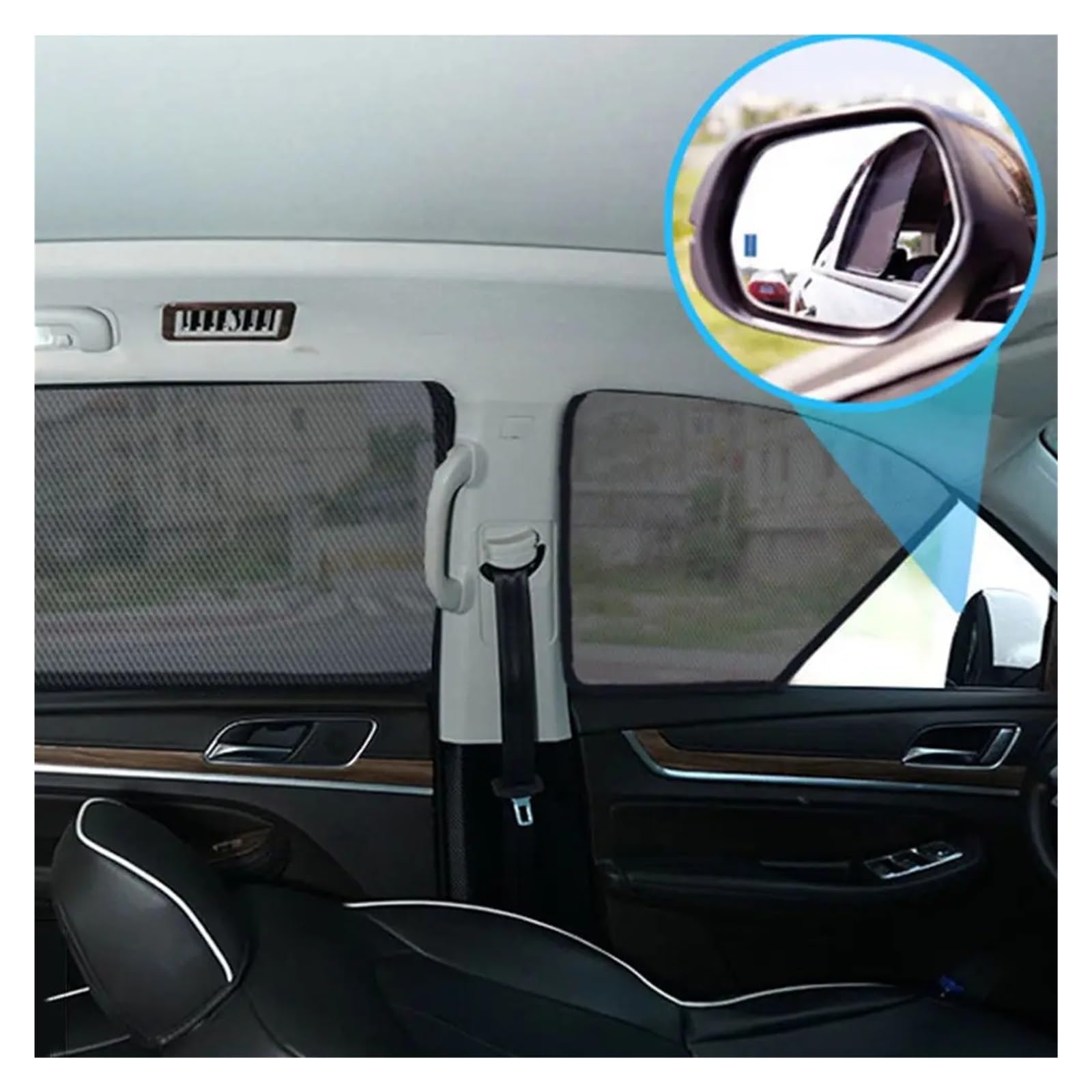 Parasol Ventanilla Coche Parasol Magnético para Peugeot 2008 2013-2019 Parasol para Parabrisas Delantero Cortina De Verano Accesorios para Coche Parasoles(Back Windshield)