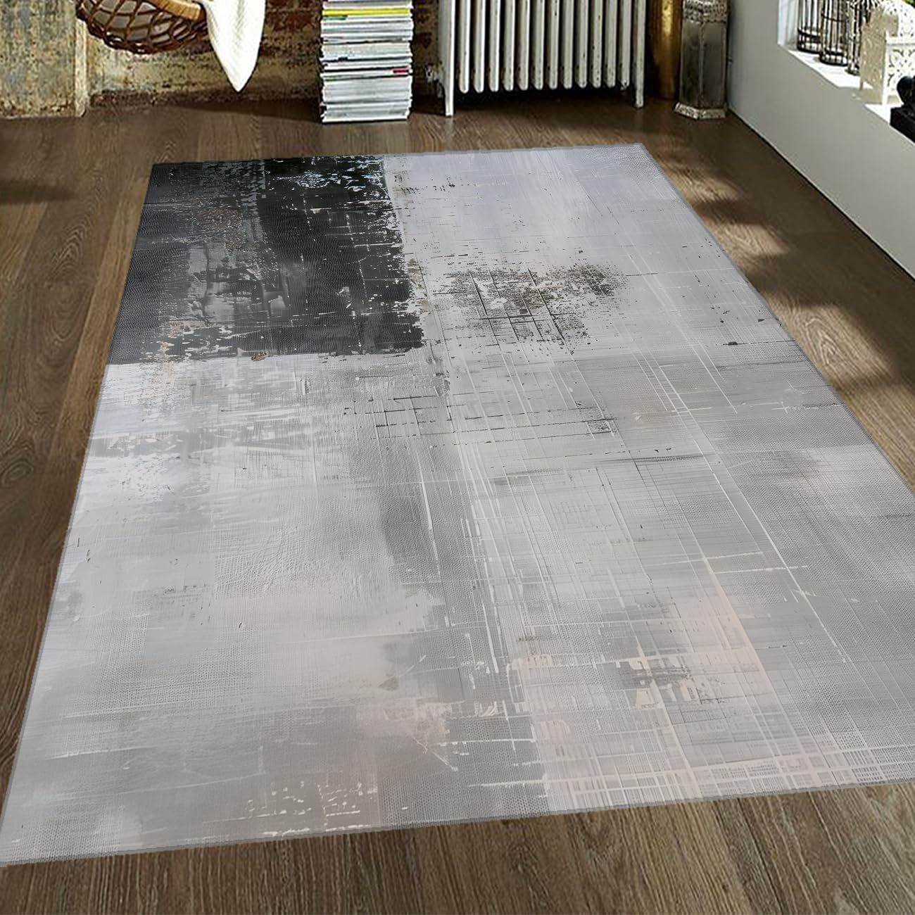 Tapis lavable rétro sans plis antidérapant pour protéger le salon