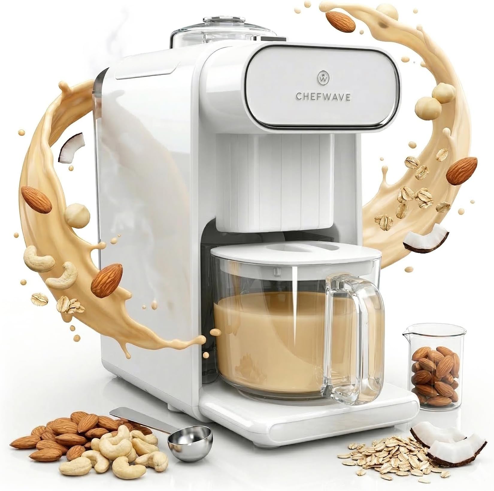 ChefWave Milkmade Non-Dairy Milk Maker with 6 Plant-Based Programs, Auto Clean