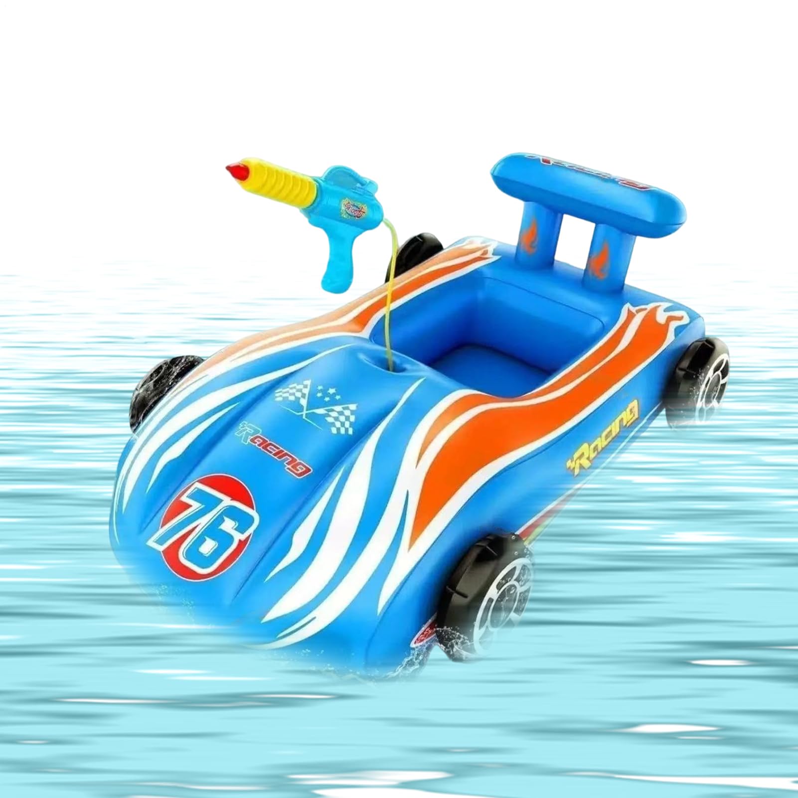 Car Pool Float - Inflatable Pool Toy, Summer Water Toys with Endless Fun, Cool Swimming Toys, Outdoor Accessories, Floating Fun for Boys Girls Kids Party Park Camping Garden Lawn Backyard