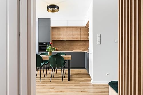 Miniatura 2 de Nuvo Iluminación 607841 Altos - Montaje semiempotrado de 4 luces, 7 pulgadas de alto y 18 pulgadas de ancho, acabado de color negro matelatón natural