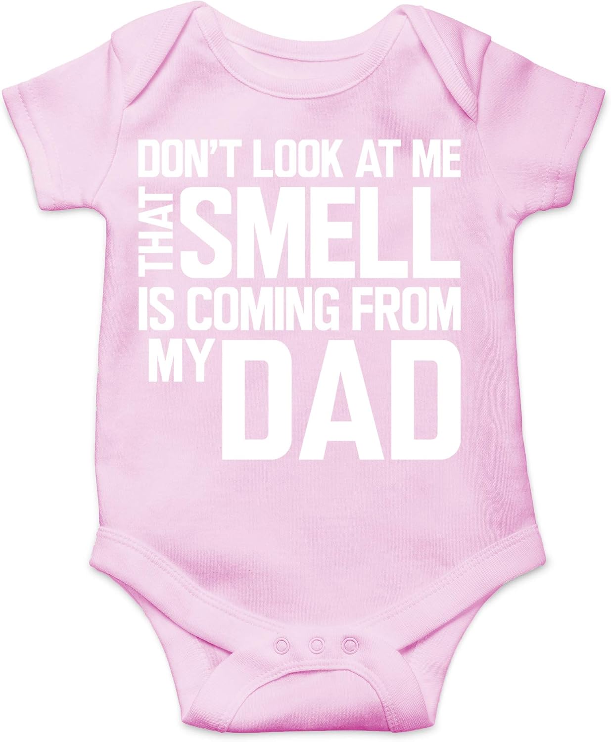 CBTwear Don’t Look at Me That Smell Is Coming From Dad - Baby Clothes - Funny Newborn Bodysuit Outfits for Boys and Girls