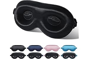 Deep Night's Sleep: 3D Silk Sleep Mask with Restful Eye Cups